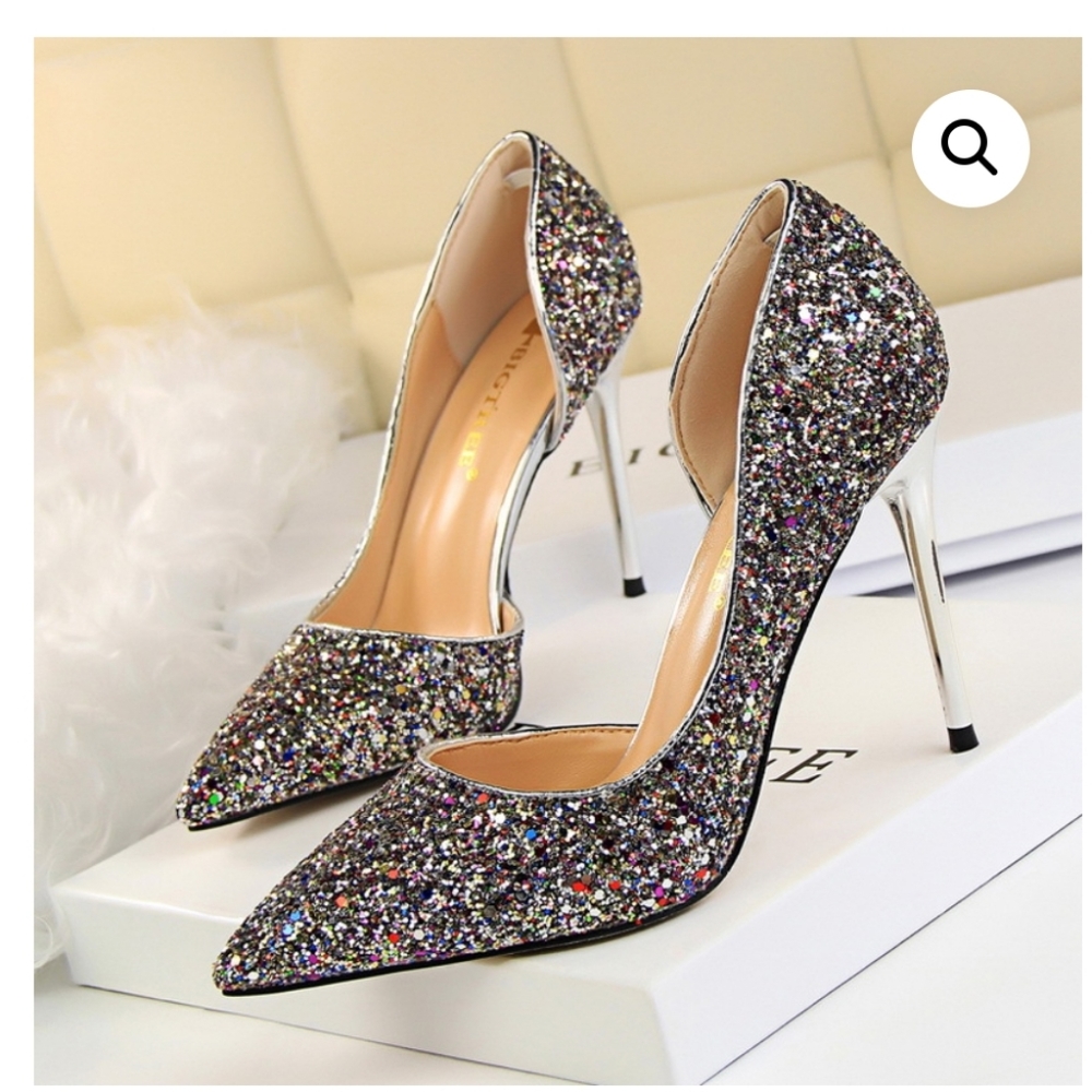 Women's Sequin Stilettos